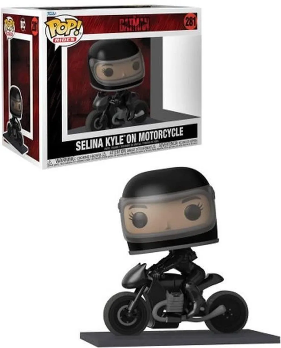 Funko Batman POP! Rides Deluxe Selina On Motorcycle 59287 - Zwart