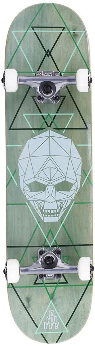 Enuff Skatebord Geoskull 80 X 19,5 Cm Groen