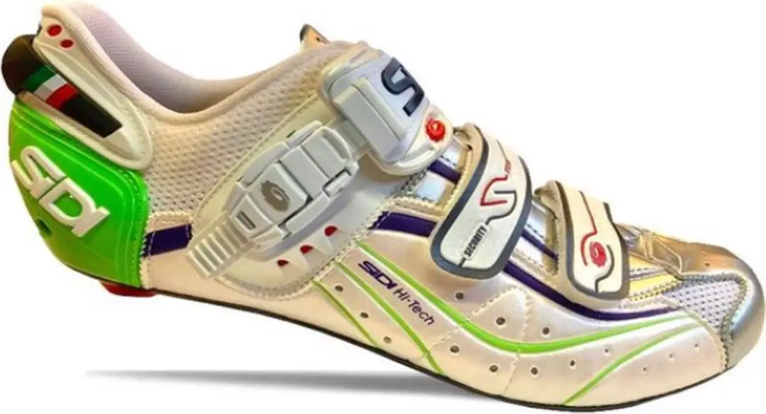 Sidi Genius 6.6 Fietsschoenen Carbon Wit/Groen