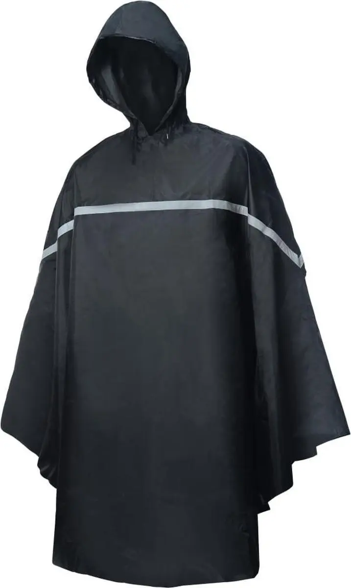Willex-Regenponcho-met-capuchon-1-maat-zwart