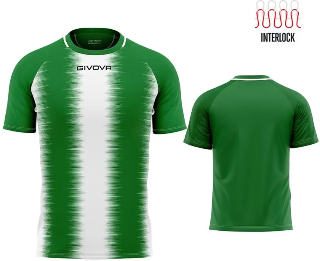 Givova Streep Sportshirt - XL Groen-wit