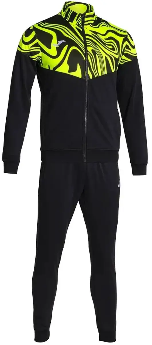 Joma Lion II Trainingspak - Zwart/Lichtgeel - L