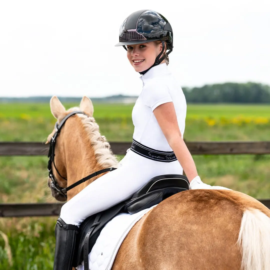QHP Eden Competition Full Grip Paardrijlegging 164 - Wit
