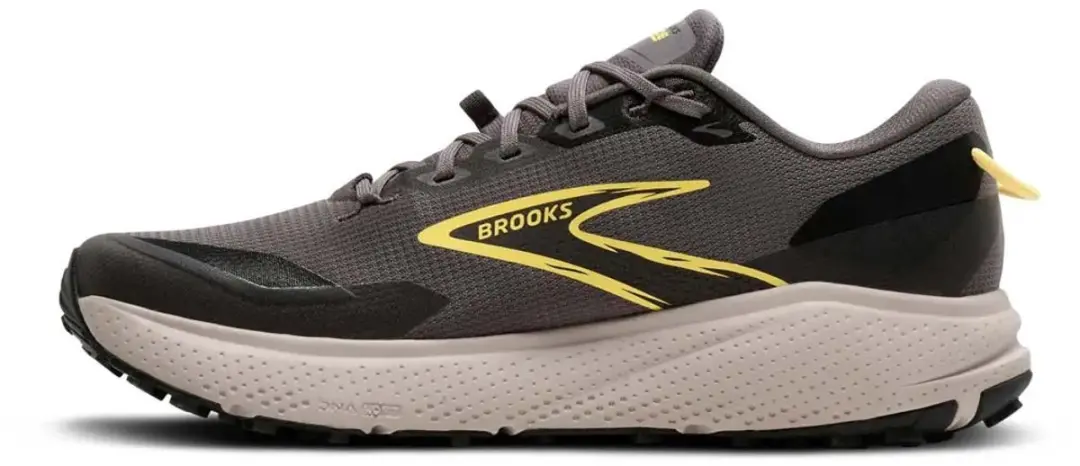 Brooks Divide 6 Trailrunningschoenen Heren - 44 - Grijs/Zwart/Geel - afbeelding 4 van 6