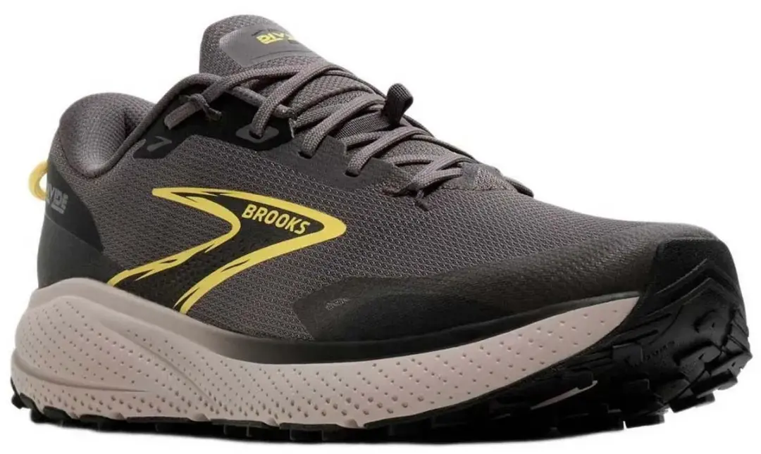 Brooks Divide 6 Trailrunningschoenen Heren - 44 - Grijs/Zwart/Geel - afbeelding 3 van 6