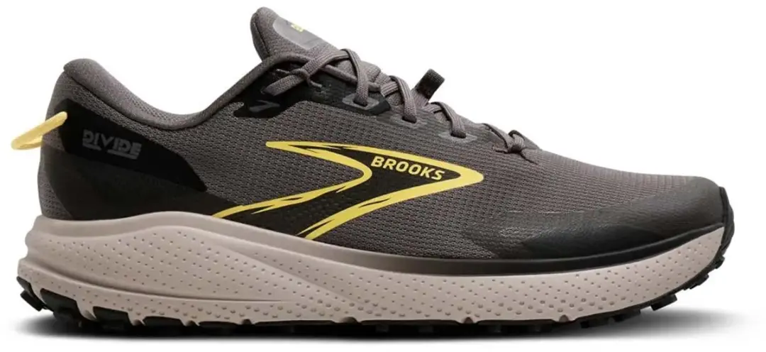 Brooks Divide 6 Trailrunningschoenen Heren - 44 - Grijs/Zwart/Geel - afbeelding 2 van 6