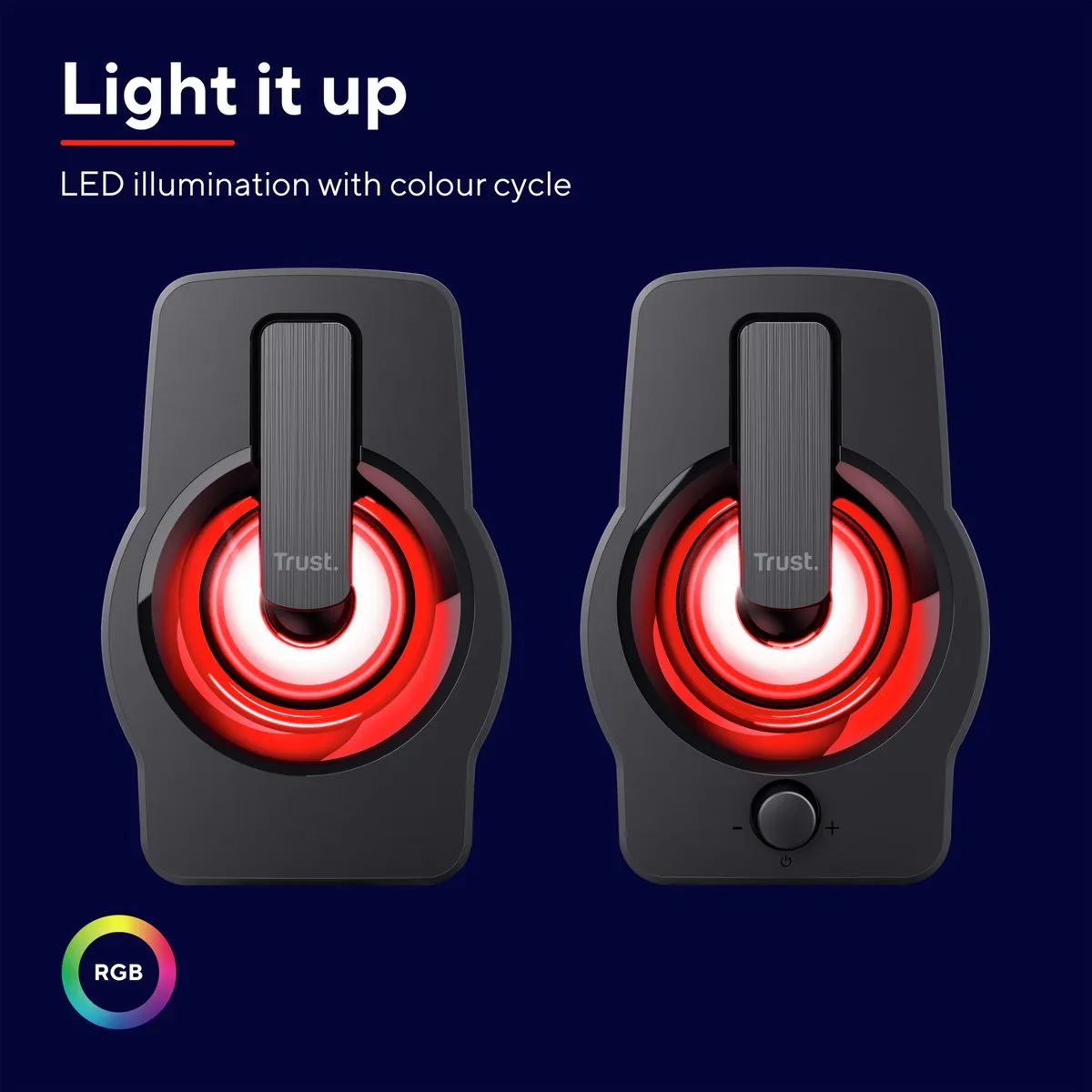Trust Gemi RGB 2.2948 Luidsprekerset - 12W - Zwart