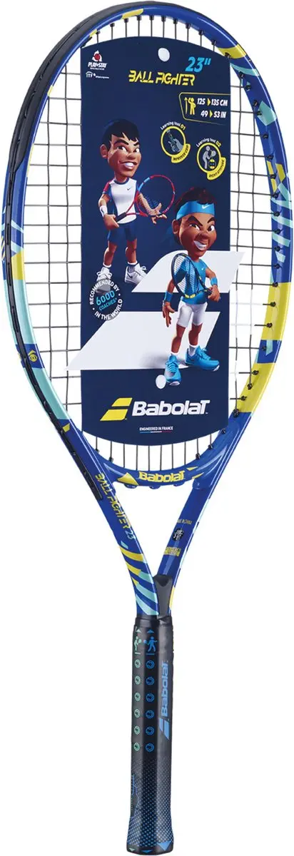 Babolat BF 23 S CV Tennisracket - Blauw/Geel/Lichtblauw