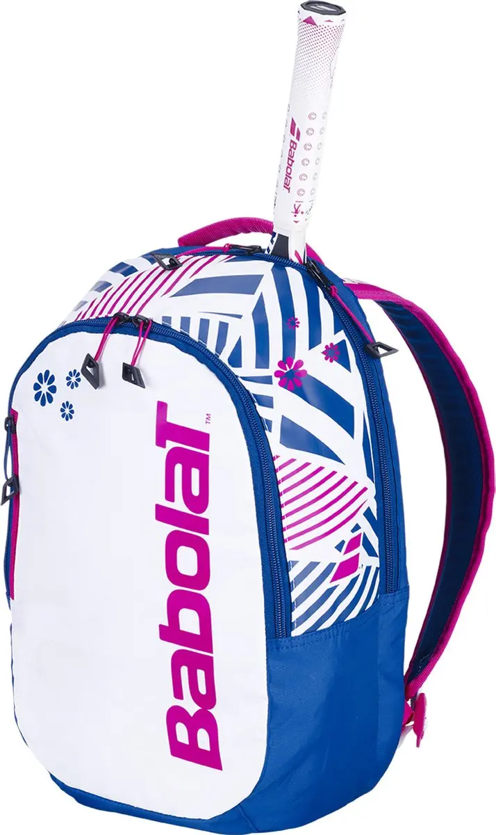Babolat Tennis Rugtas Junior - 4 Vakken - Blauw/Rood/Wit - afbeelding 4 van 4