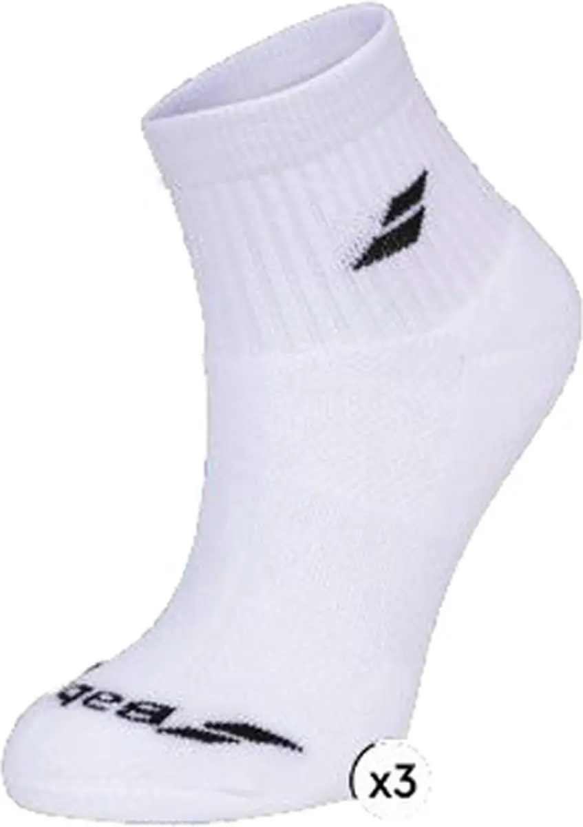 Babolat quarter 3 pair pack / half hoge sportsokken
