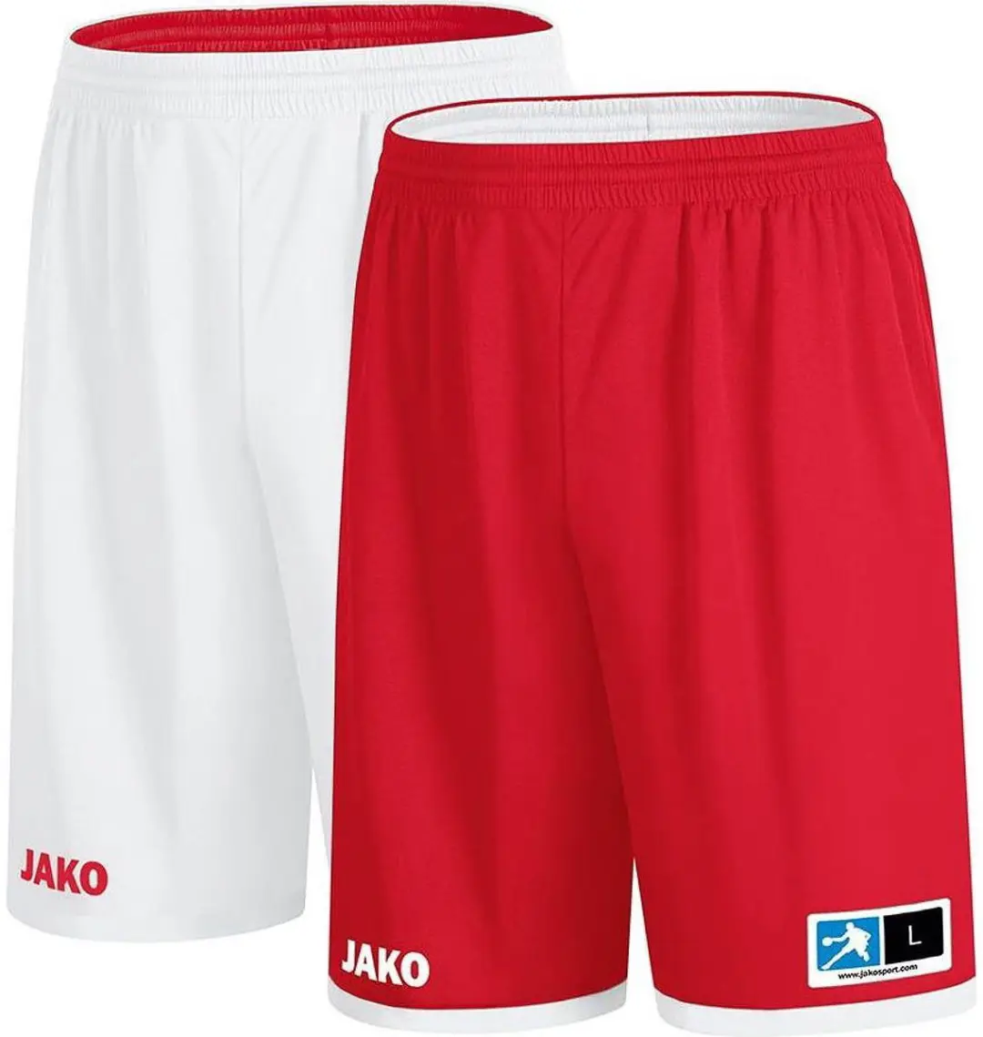 JAKO Change 2.0 Reversible Short Heren - L - Wit/Rood