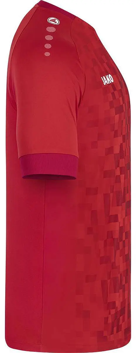 JAKO Pixel Shirt Korte Mouw Heren - Sportrood S