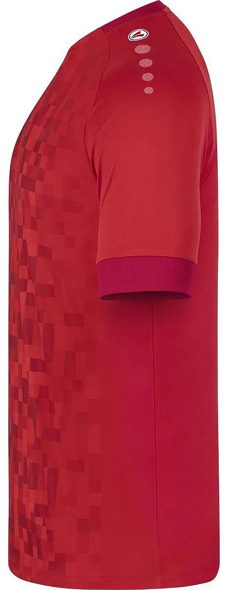 JAKO Pixel Shirt Korte Mouw Heren - Sportrood S