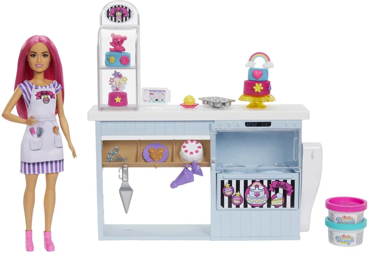 Barbie Bakkerij Speelfigurenset HGB73 - Meerkleurig