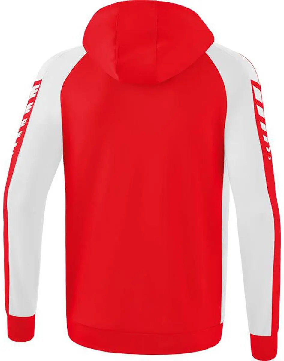 Erima Six Wings Trainingsjack Kinderen 128 - Rood/Wit
