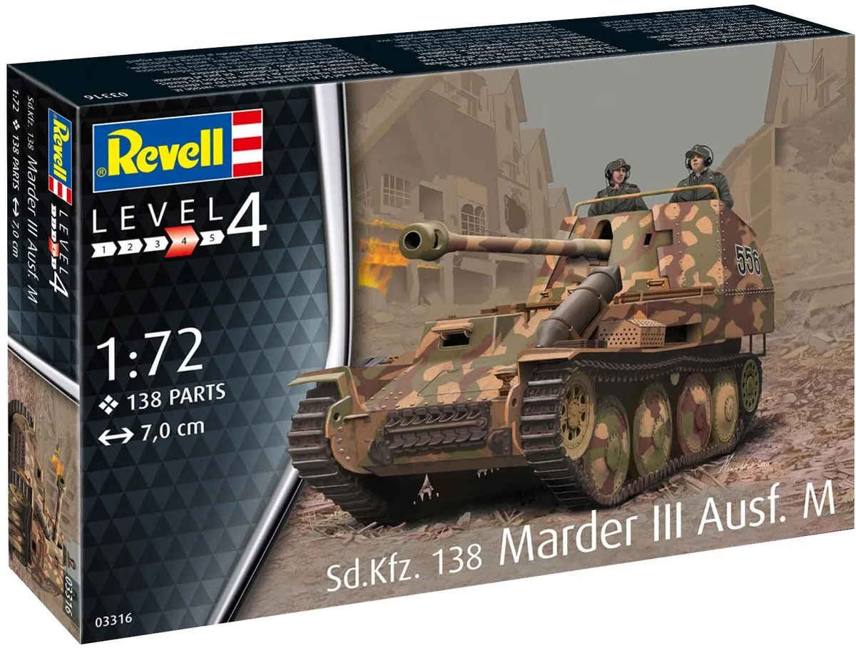 Revell 03316 Sd.Kfz. 138 Marder III Ausf. M Modelbouwpakket