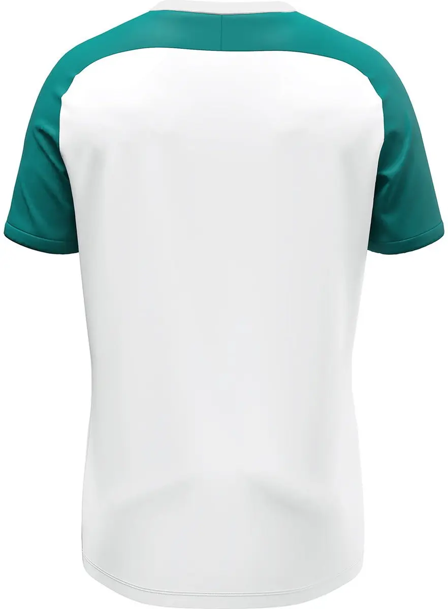 JAKO Vintage Shirt Korte Mouw Kinderen 152 - Wit/Turkoois