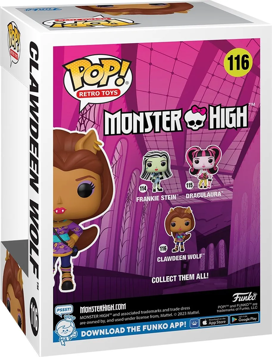 Funko Pop! Retro Toys Clawdeen Monster High - Veelkleurig