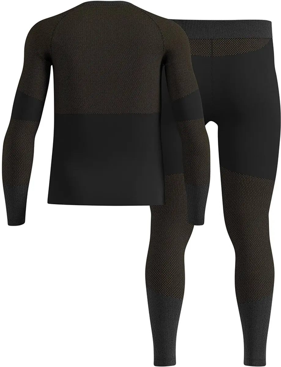 Odlo Fundamentals Performance Warm Basislaag Set Zwart XL Man