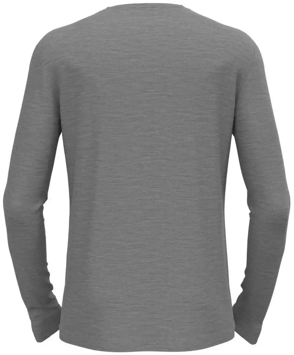 ODLO Natural Merino 200 Thermoshirt - Lange mouwen - Maat L - Grijs