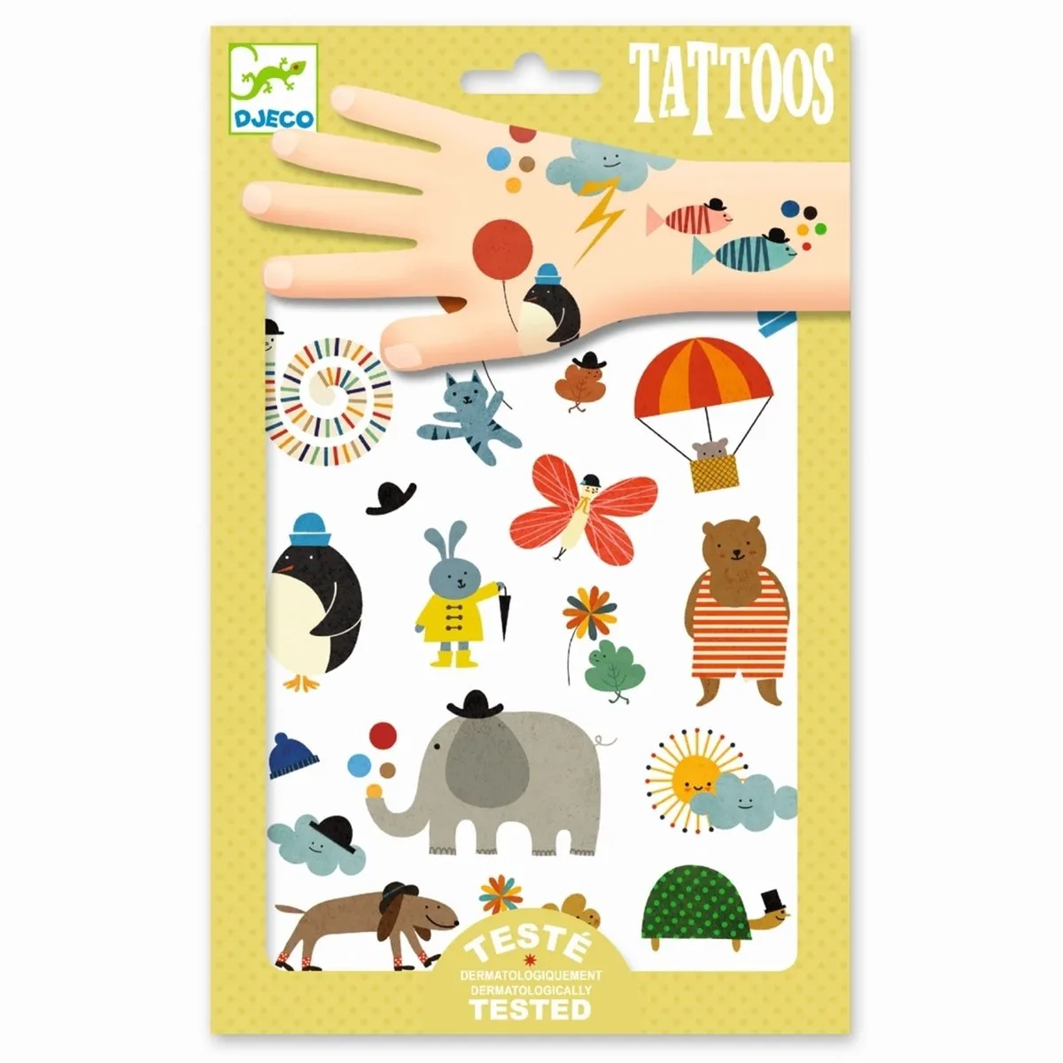 Djeco Huidvriendelijke Tattoos Pirates - 50 Stuks