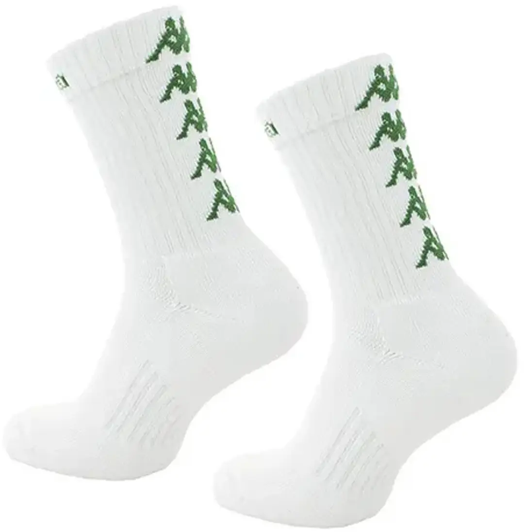Kappa Eleno Sokken - 3 Stuks - Wit/Groen