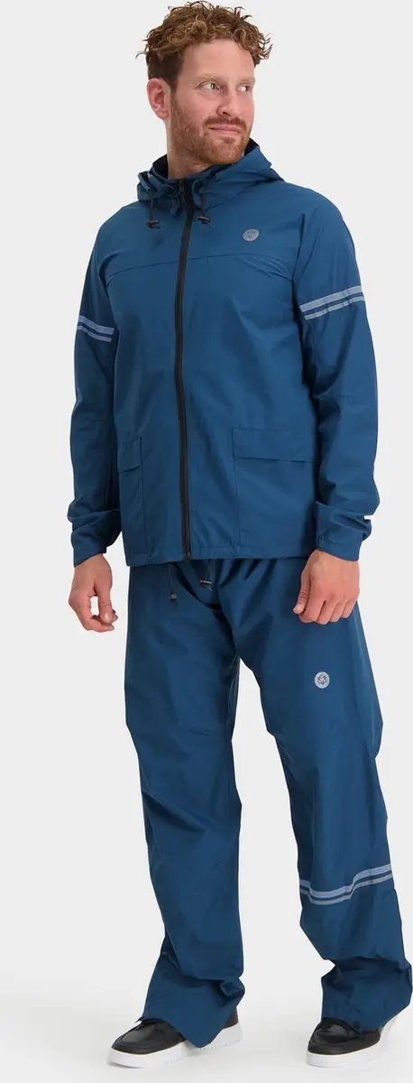 AGU Original Regenjas Unisex Waterdicht 5.000mm - Teal Blauw - 3XL