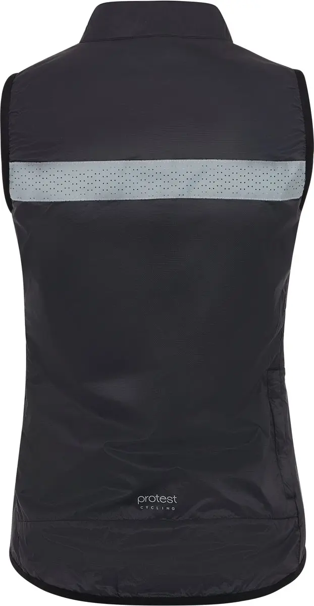 Protest Prtpraz Dames Bodywarmer Wielrennen XXL - True Black - afbeelding 2 van 6