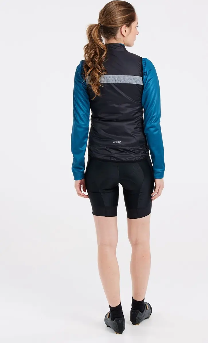 Protest Prtpraz Dames Bodywarmer Wielrennen XXL - True Black - afbeelding 4 van 6