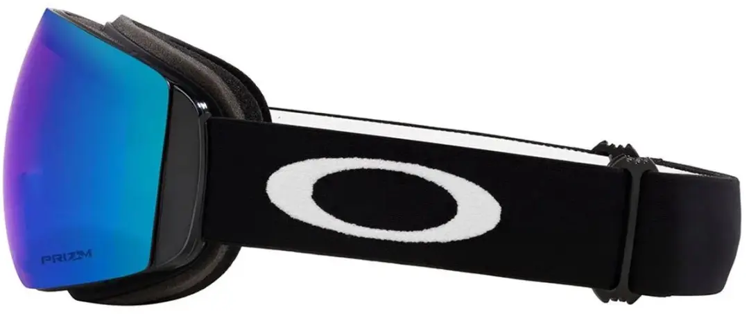 Oakley Flight Deck M Skibril Senior - Zwart/Wit - Blauwe Lens - afbeelding 5 van 6