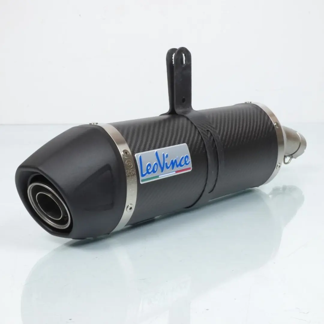 Silencieux pot échappement carbone Leovince pour moto Kawasaki Ninja 250 R 2013