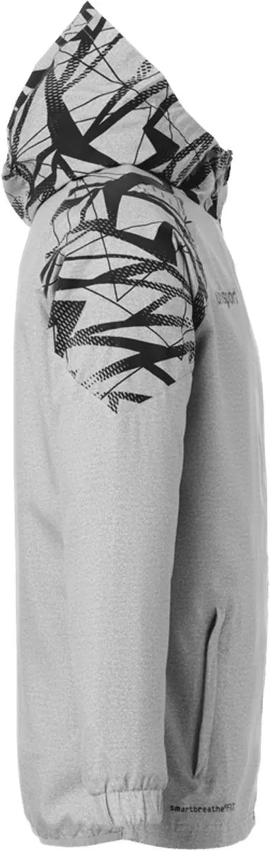 Uhlsport Goal 25 Sweater met Kap Heren 3XL - Donkergrijs/Zwart