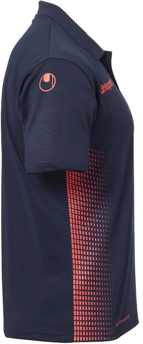 Uhlsport Score Polo Shirt Kind - 140 - Marine-Fluo Rood