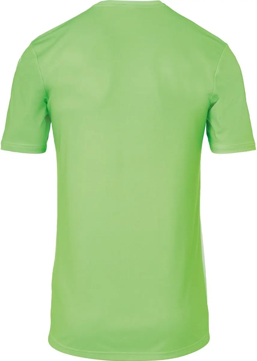 Uhlsport Stripe 2.0 Shirt Korte Mouw Kinderen 140 - Fluogroen/Wit