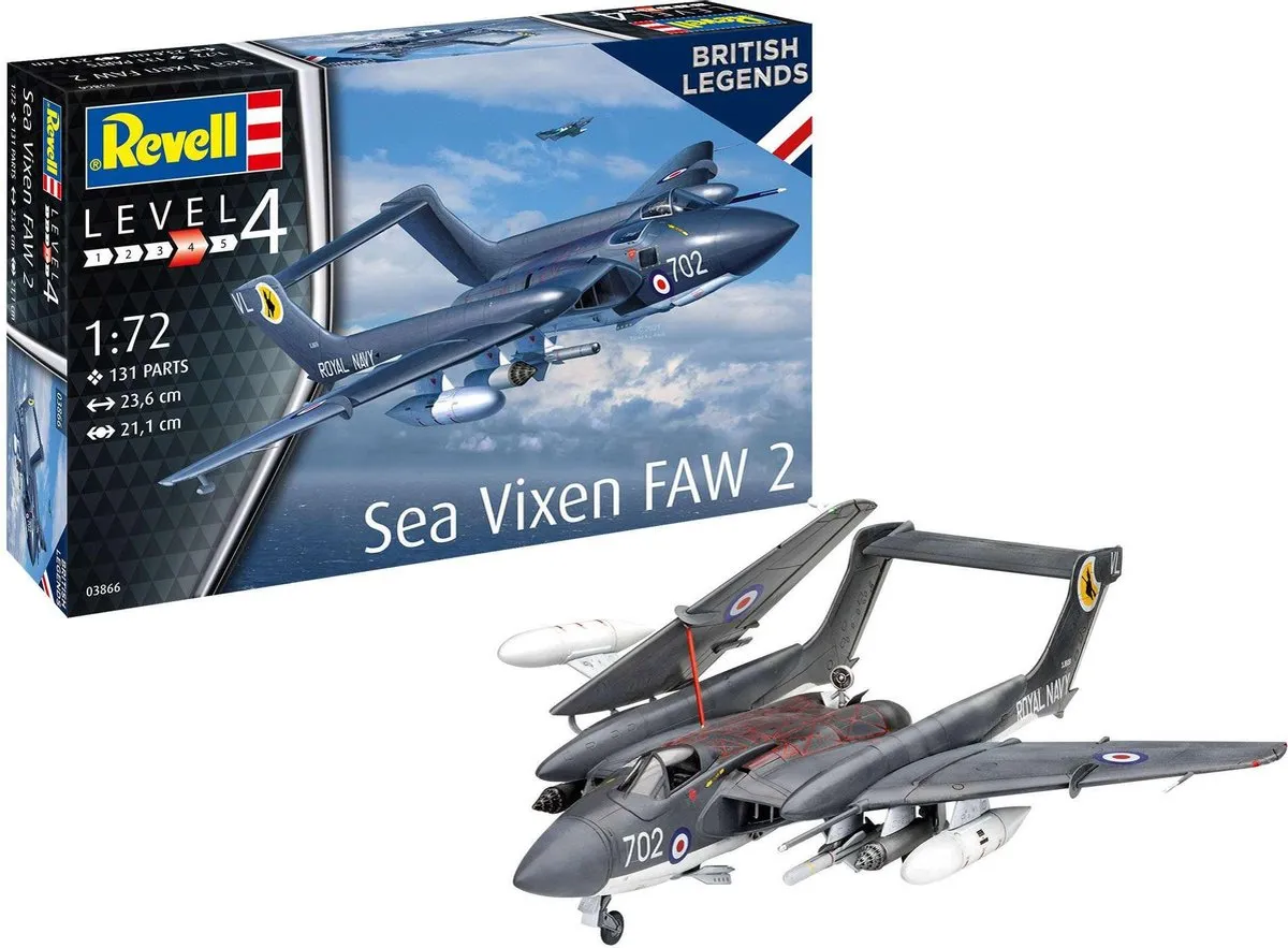 Revell 03866 Sea Vixen FAW 2 Modelbouwpakket - 1:72 - Multi