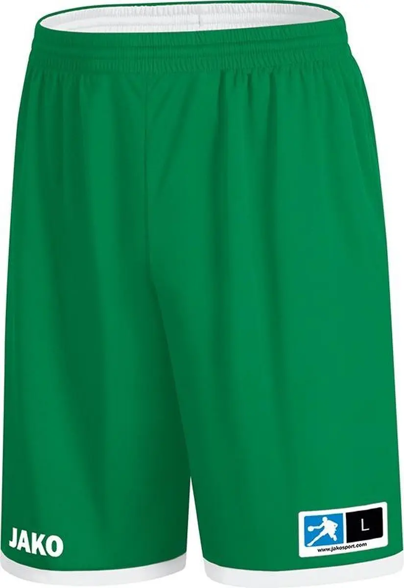 JAKO Change 2.0 Reversible Short Heren - XL - Wit/Sportgroen