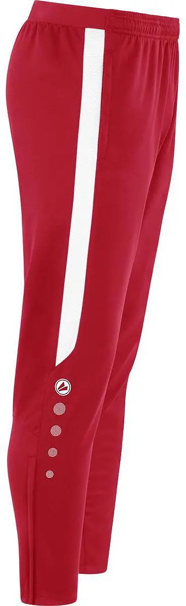 JAKO Power Polyester Trainingsbroek Dames 36 - Wit/Rood