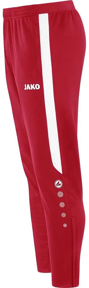 JAKO Power Polyester Trainingsbroek Dames 36 - Wit/Rood