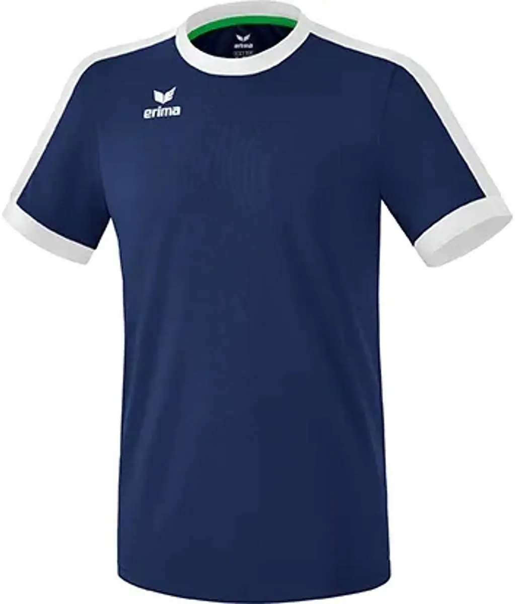 Erima Retro Star Shirt Senior XXL - Wit/Blauw