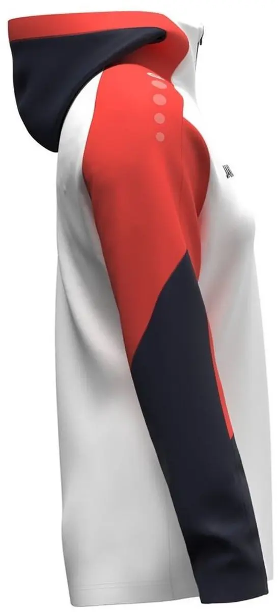 Jako Dynamic Damesjas met Kap - S - Wit/Koraal/Marine