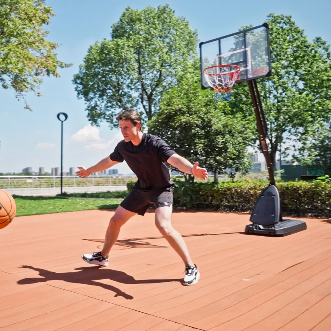 SPORTNOW Basketballstandaard PC PE-111L - Zwart - afbeelding 4 van 6