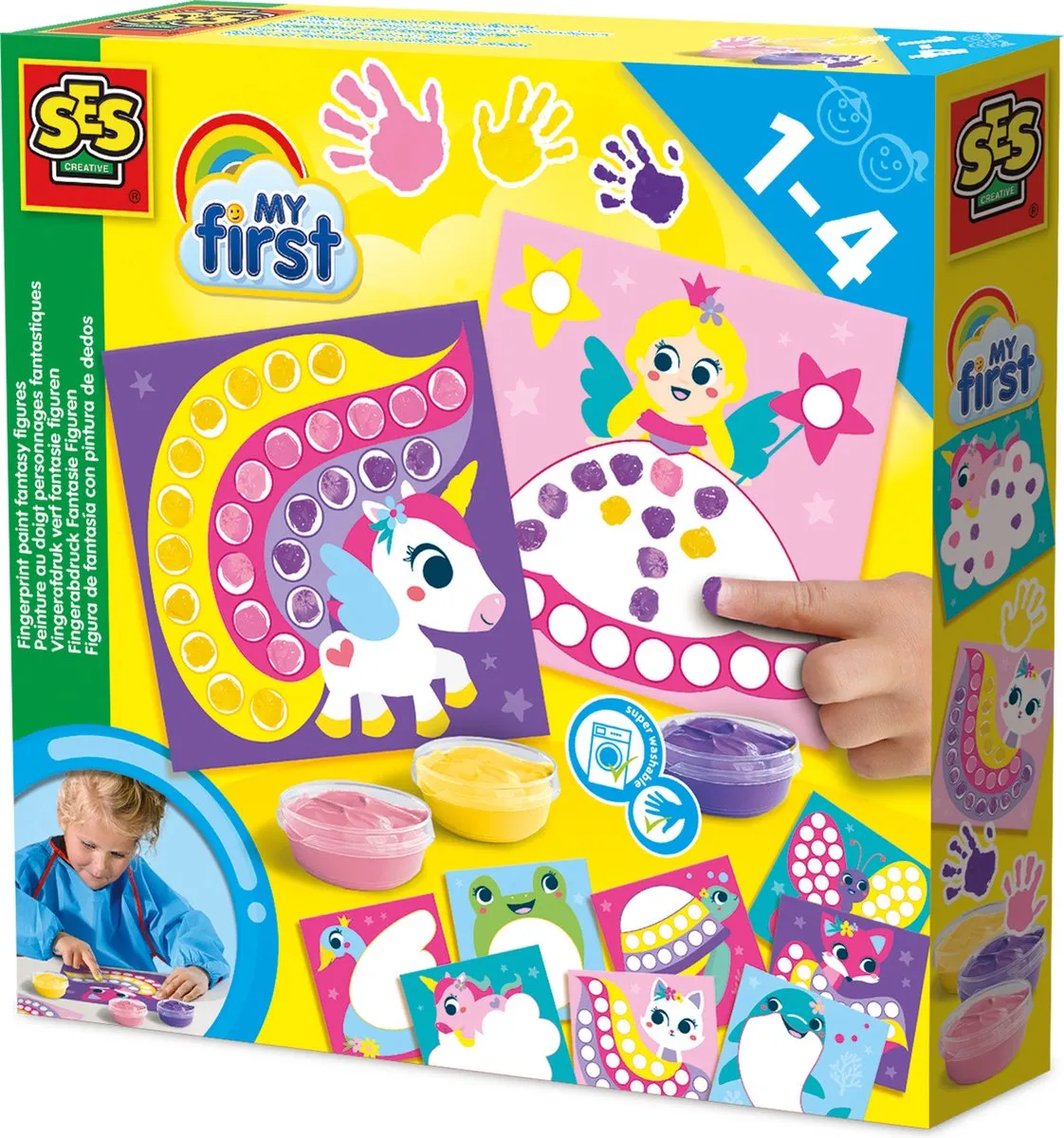 SES Creative My First Stippen met Vingerverf Fantasie Figuren
