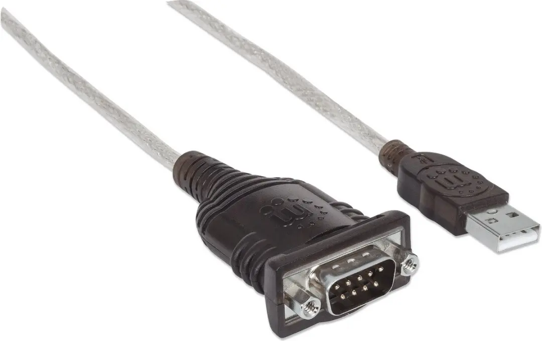 Manhattan USB 1.1 Adapter 1.80m - D-sub 9-polig Grijs