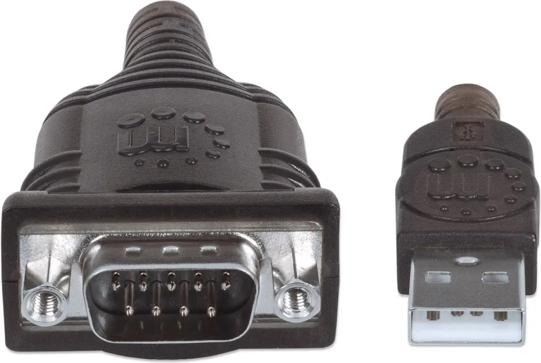 Manhattan USB 1.1 Adapter 1.80m - D-sub 9-polig Grijs
