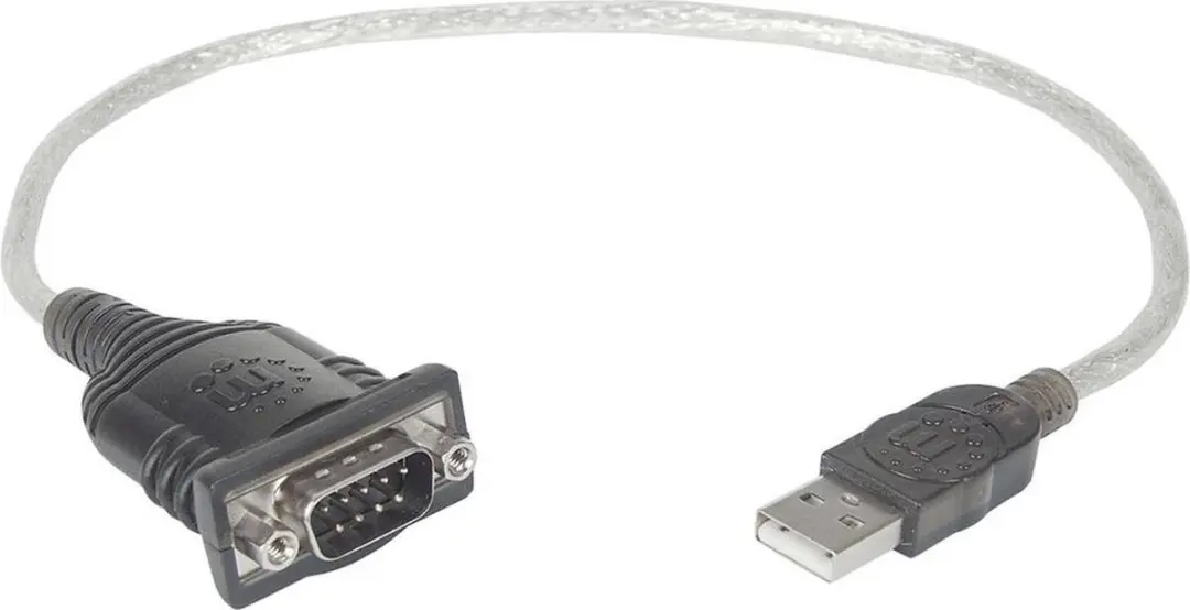 Manhattan USB 1.1 Adapter 1.80m - D-sub 9-polig Grijs