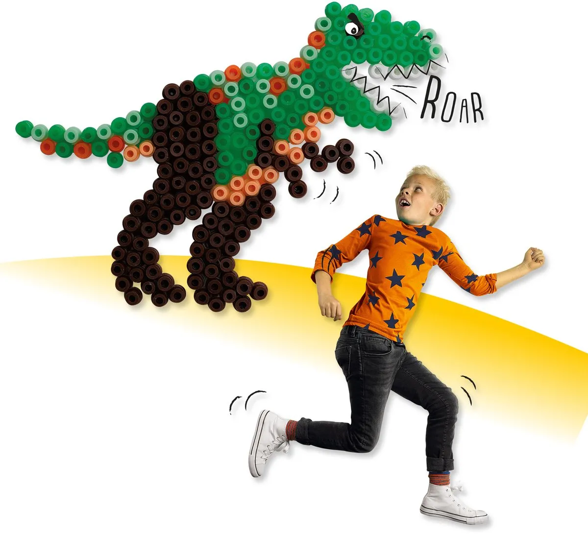 SES Creative Beedz Dino T-Rex Strijkkralen - 1200 Stuks