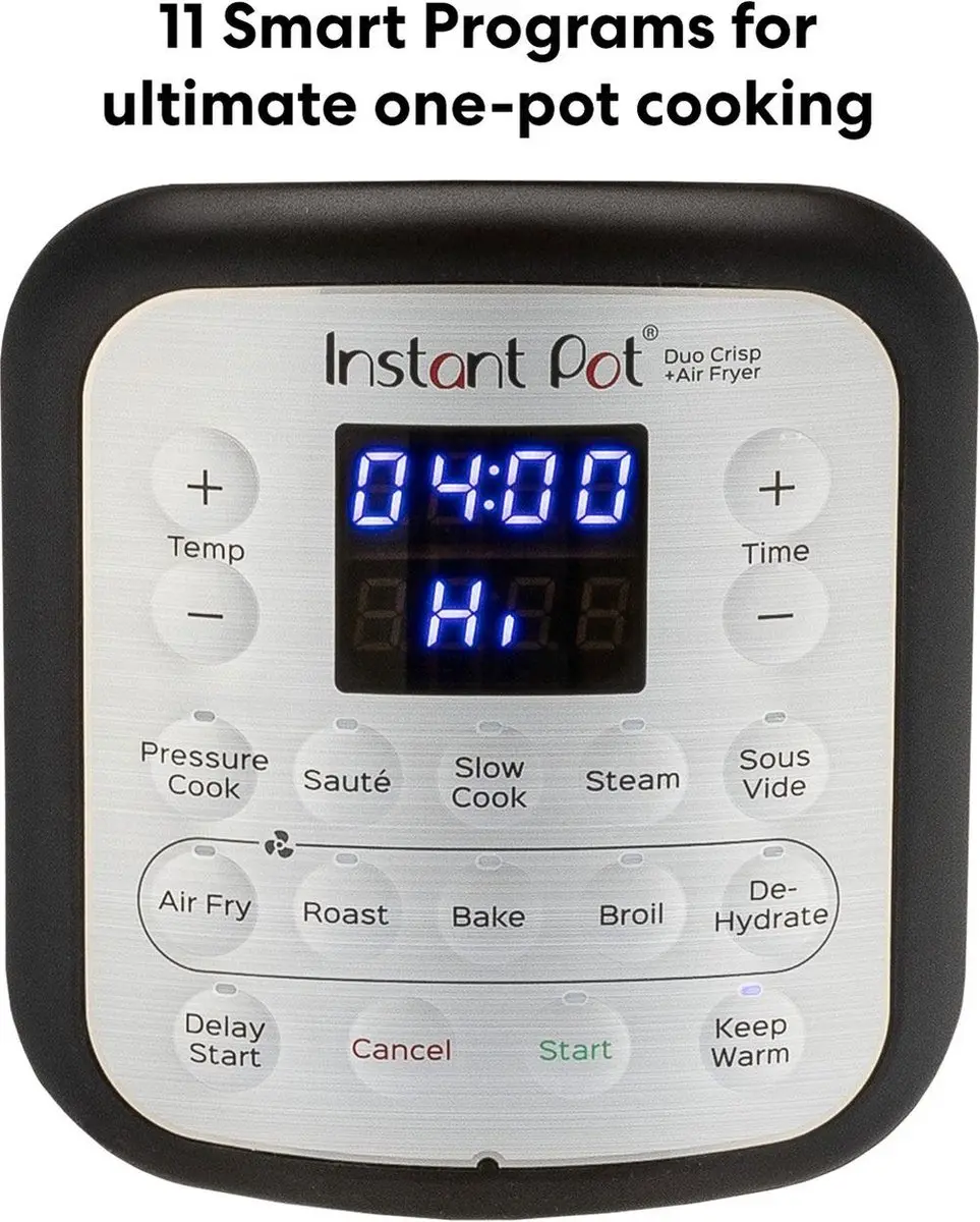 Instant Pot Duo Crisp 7,6L Multicooker + Airfryer - 11-in-1 - RVS