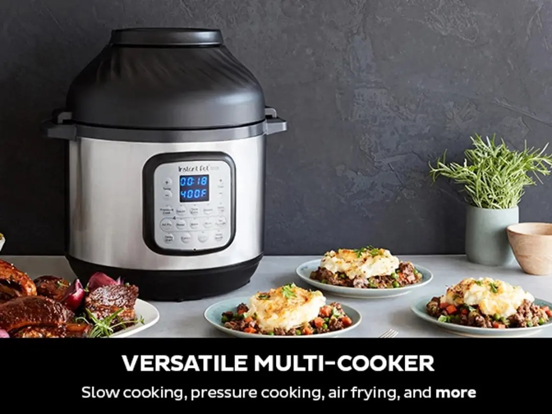 Instant Pot Duo Crisp 7,6L Multicooker + Airfryer - 11-in-1 - RVS
