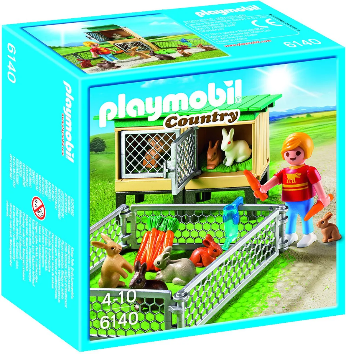 Playmobil Konijnenhok met Buitenren 6140 - Groen - afbeelding 4 van 6