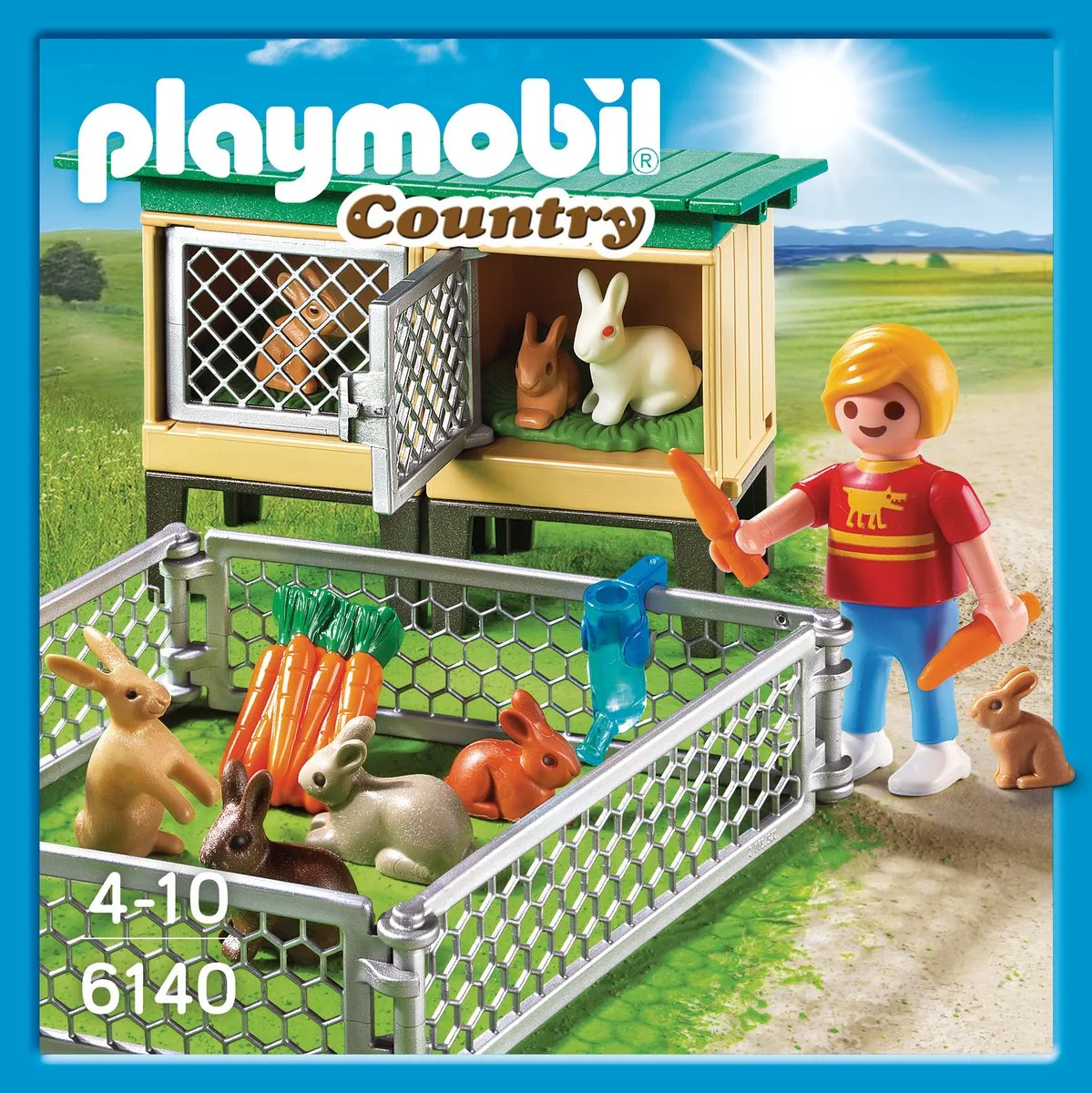 Playmobil Konijnenhok met Buitenren 6140 - Groen - afbeelding 6 van 6